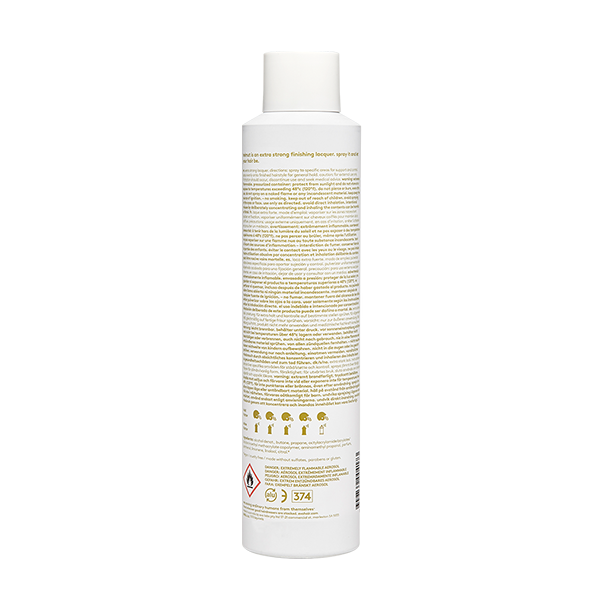 Evo Helmut Extra Strong Laquer vegan / cruelty free / made without sulfates, parabens or gluten. This hairspray provides extra strong lacquer for extreme hold, control and shine that brushes out without residue. 