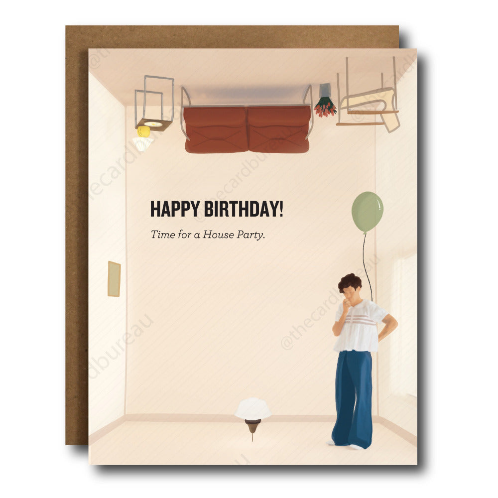 Harry Styles Birthday Card with a Sweet Greeting from the Man himself. This cute card is the perfect thing to accompany that loving gift for the Harry Styles fan in your life at their birthday party.