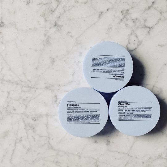 J Beverly Hills Finissage Texturizing Paste. Formulated with carnauba wax, pro vitamin B-5