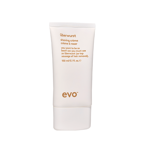 EVO Überwurst Shaving Cream 4.7 oz. vegan / cruelty free / made without sulfates, parabens or gluten. This rich shaving crème that transforms into a cushioning mousse on the skin. This luscious cream conditions whiskers for softer stubble, as well as moisturises and lubricates skin for easier shaving. 