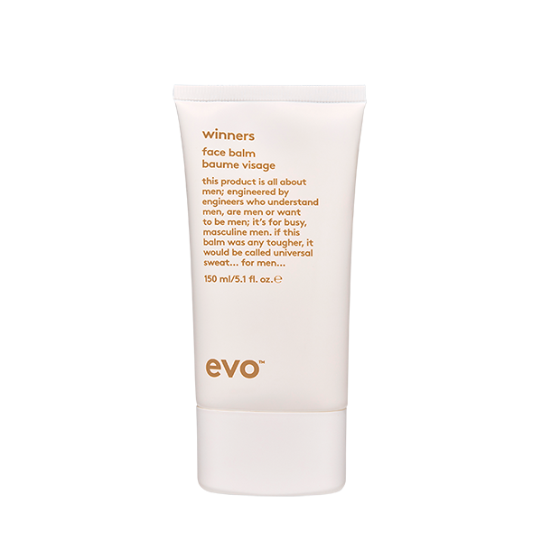 EVO Winners Face Balm 5.1 oz. vegan / cruelty free / made without sulfates, parabens or gluten. This lightweight, oil-free face moisturiser reduces redness, razor burn and tightness, while quickly absorbing and hydrating/conditioning skin. 