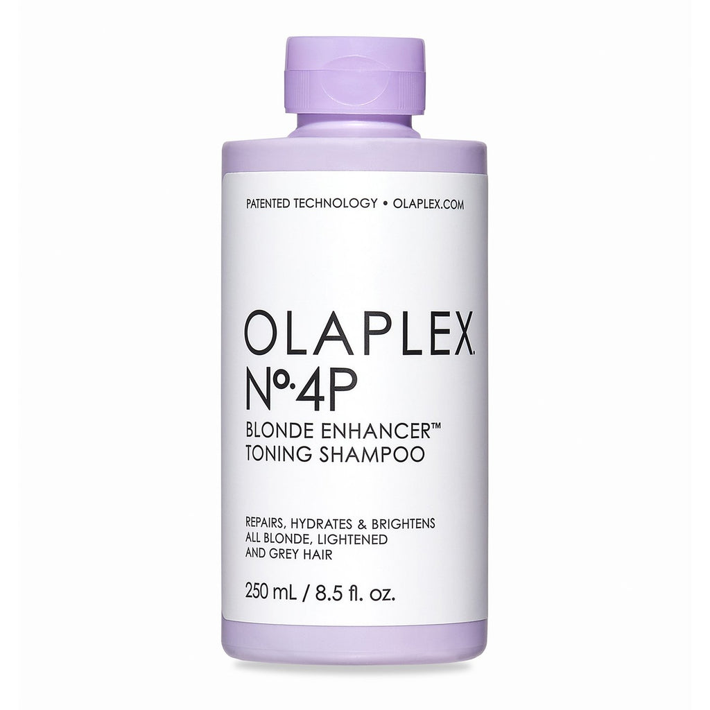 Olaplex purple shampoo cleanses, tones, and repairs while keeping hair hydrated from roots to ends. Sulfate-free formula creates a rich lather to neutralize brassiness and boost brightness after one use for all blonde, lightened, and grey hair.