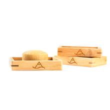 The High End Hippie Bamboo Dish for storing and caring for the shampoo and conditioner bars. 