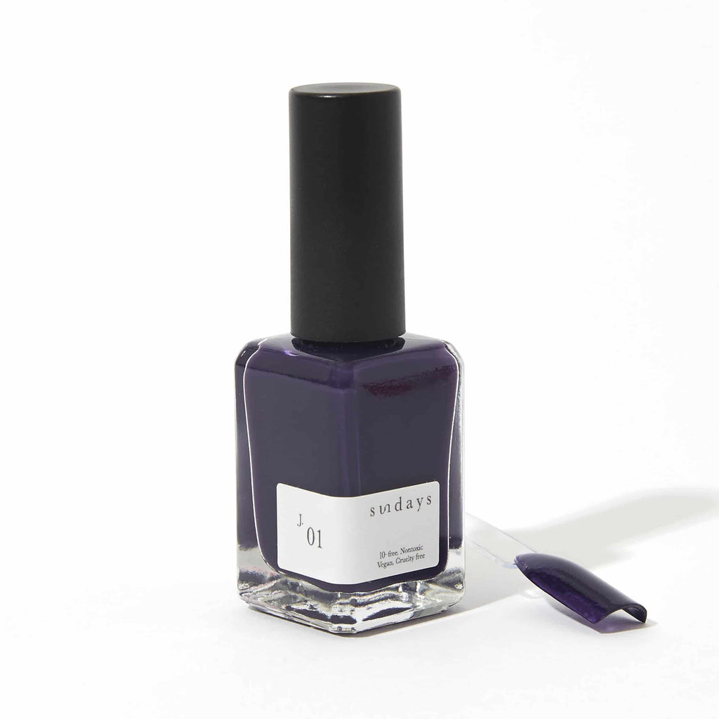 Sundays nail polish in Canada. Non-toxic, 10 free and vegan beauty. Beautiful variety of colours. Purple nail polish