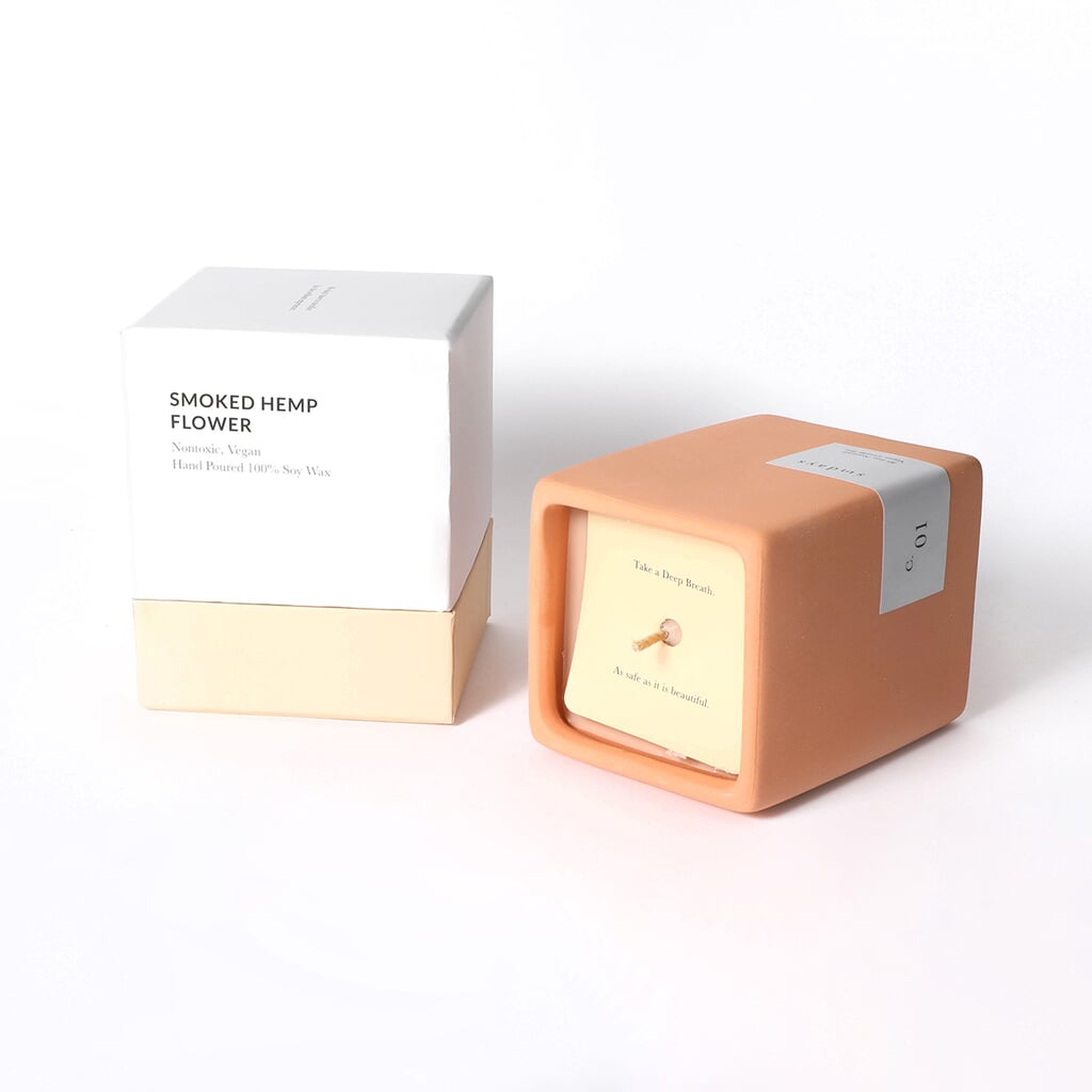 Shop Sundays Studio Soy Candle with porcelain container for reusable uses.
